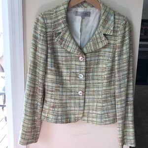 Tahari Arthur S. Levine Tweed Blazer